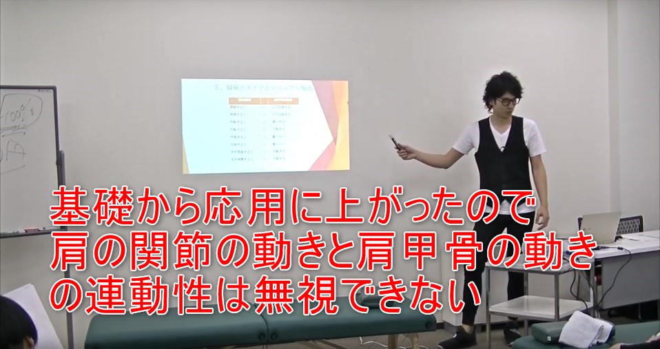 48-03_基礎から応用に上がったので肩の関節の動きと肩甲骨の動きの連動性は無視できない