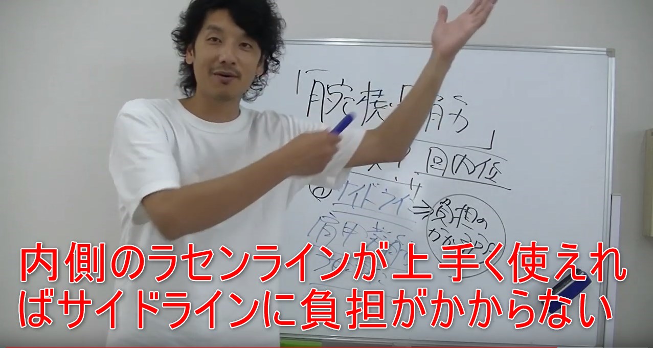 53-12_内側のラセンラインが上手く使えればサイドラインに負担がかからない