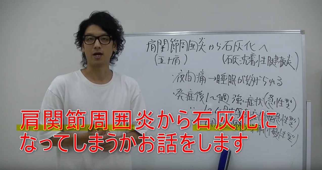 54-01_肩関節周囲炎から石灰化になってしまうかお話をします