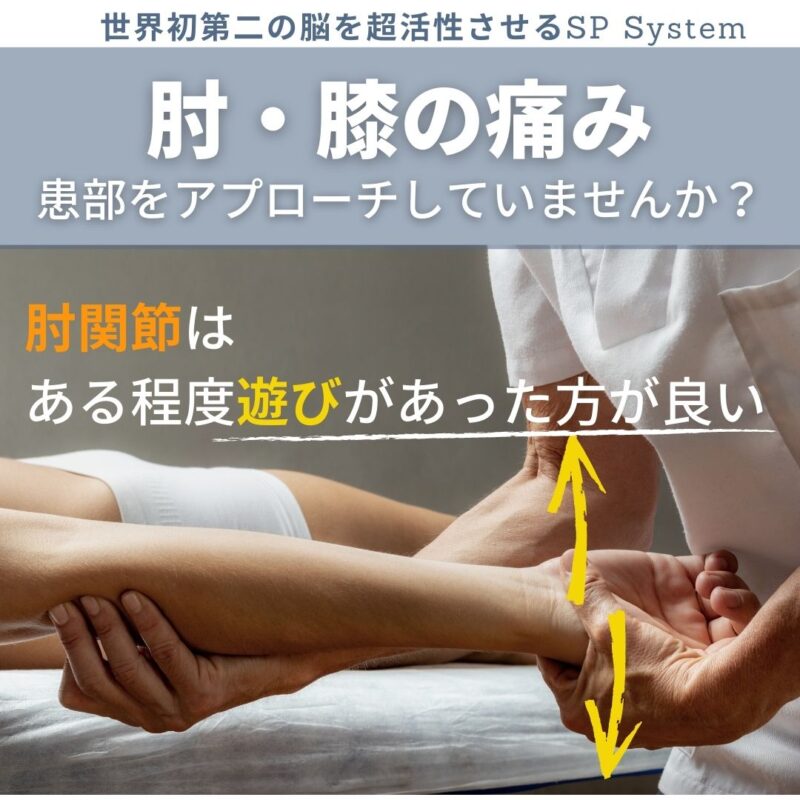 肘を押さえたときに動きはありますか?