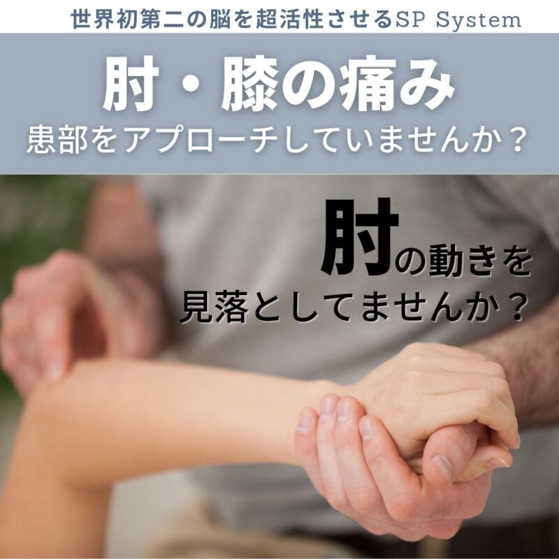肘の動きを見落としてませんか?肘から離れたアプローチで痛みを改善