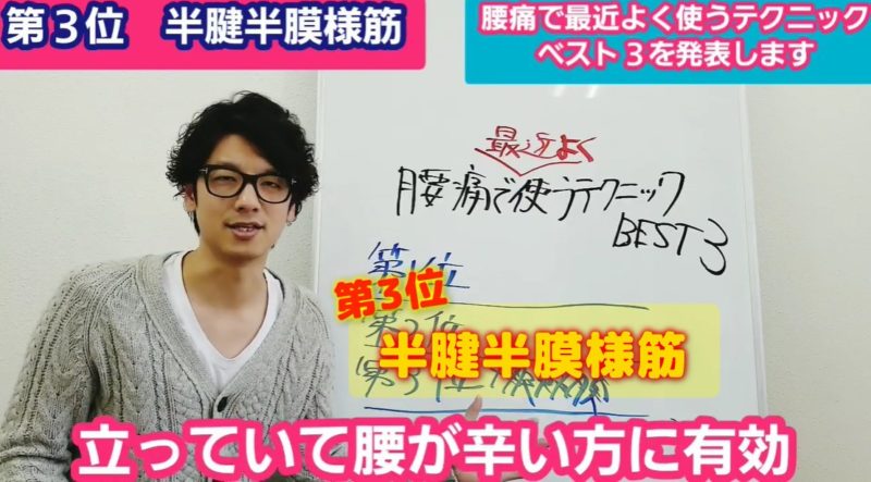 第3位!半腱半膜様筋