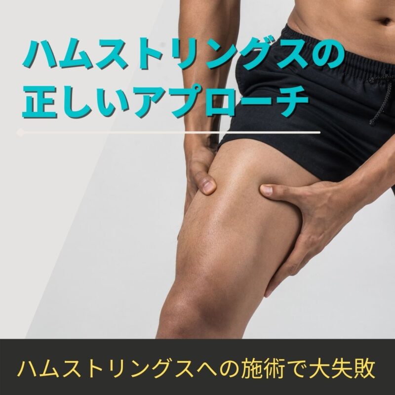 大クレームにならない!ハムストリングスの正しいポイントと捉え方